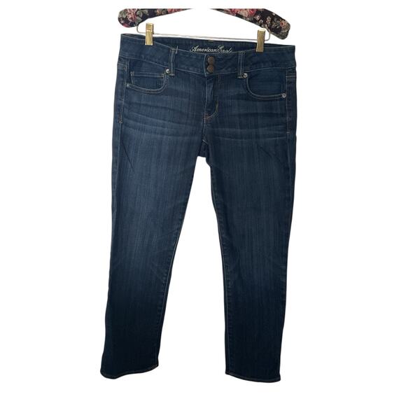 Vintage American Eagle Outfitters Jeans Size 8 Medium Wash Artist  Stretch  Y2K - Picture 1 of 7